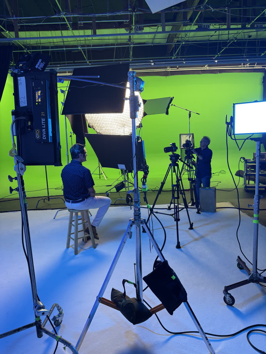 Behind the scenes at a Socialtyze studio shoot