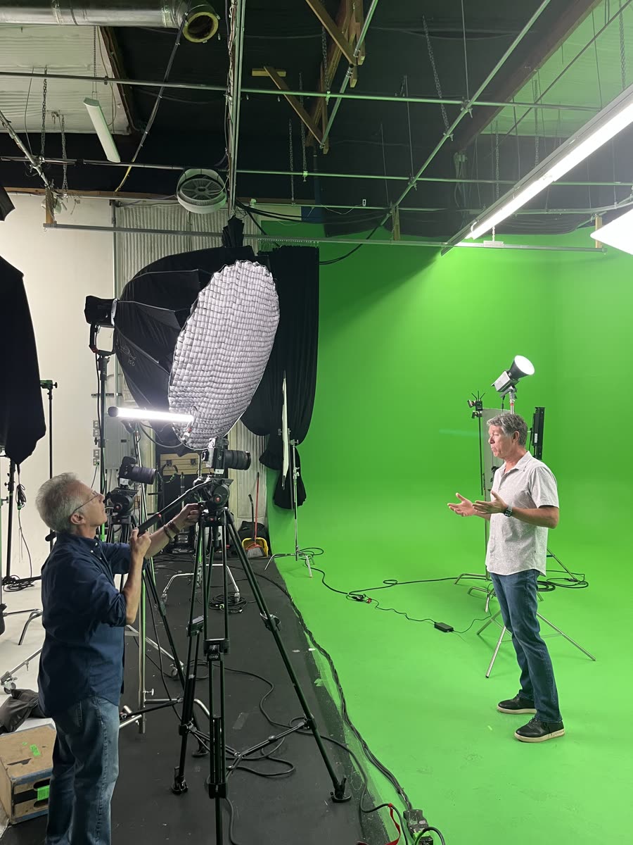 Behind the scenes at a Socialtyze studio shoot