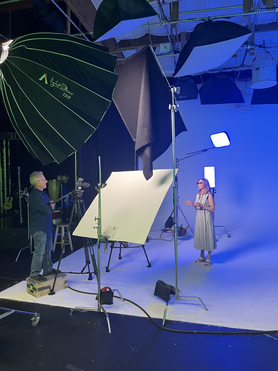 Behind the scenes at a Socialtyze studio shoot